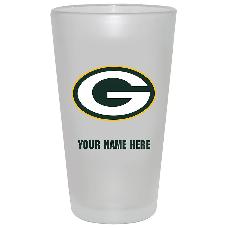 Green Bay Packers 16oz. Frosted Personalized Pint Glass