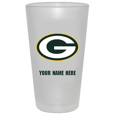 Green Bay Packers 16oz. Frosted Personalized Pint Glass