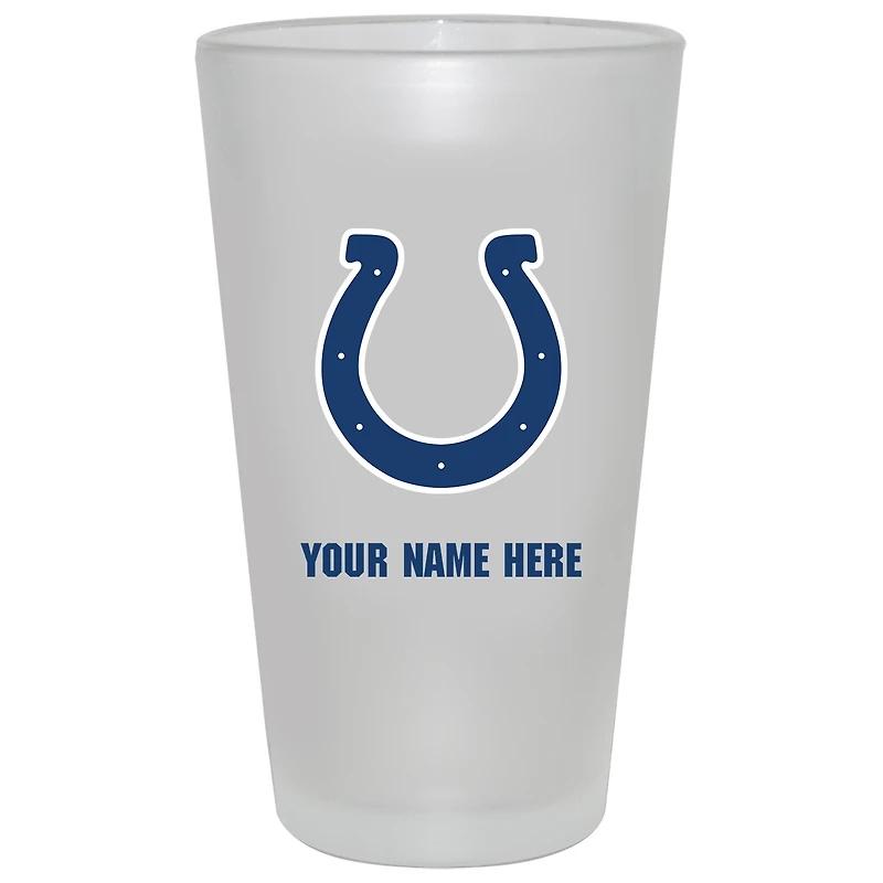 Indianapolis Colts 16oz. Frosted Personalized Pint Glass
