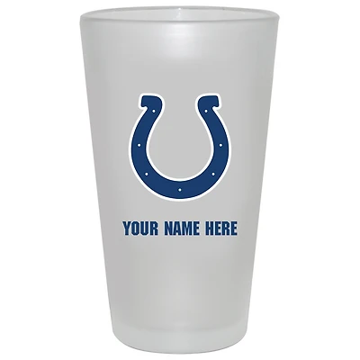 Indianapolis Colts 16oz. Frosted Personalized Pint Glass
