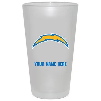 Los Angeles Chargers 16oz. Frosted Personalized Pint Glass