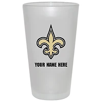 New Orleans Saints 16oz. Frosted Personalized Pint Glass