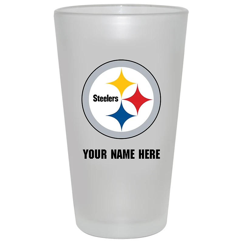 Pittsburgh Steelers 16oz. Frosted Personalized Pint Glass