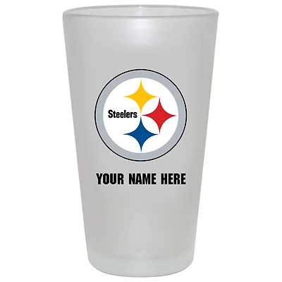 Pittsburgh Steelers 16oz. Frosted Personalized Pint Glass