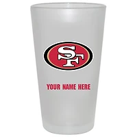San Francisco 49ers 16oz. Frosted Personalized Pint Glass