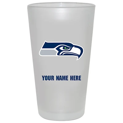 Seattle Seahawks 16oz. Frosted Personalized Pint Glass