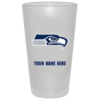 Seattle Seahawks 16oz. Frosted Personalized Pint Glass