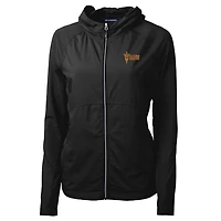 Women's Cutter & Buck Black Arizona State Sun Devils Adapt Eco Knit Full-Zip Jacket