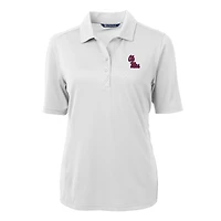 Women's Cutter & Buck White Ole Miss Rebels Virtue Eco Pique Recycled Polo