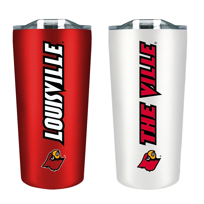Louisville Cardinals 18oz. Soft Touch Tumbler Two-Piece Set