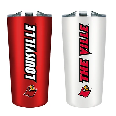 Louisville Cardinals 18oz. Soft Touch Tumbler Two-Piece Set