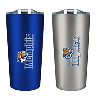 Memphis Tigers 18oz. Soft Touch Tumbler Two-Piece Set