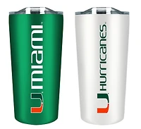 Miami Hurricanes 18oz. Soft Touch Tumbler Two-Piece Set