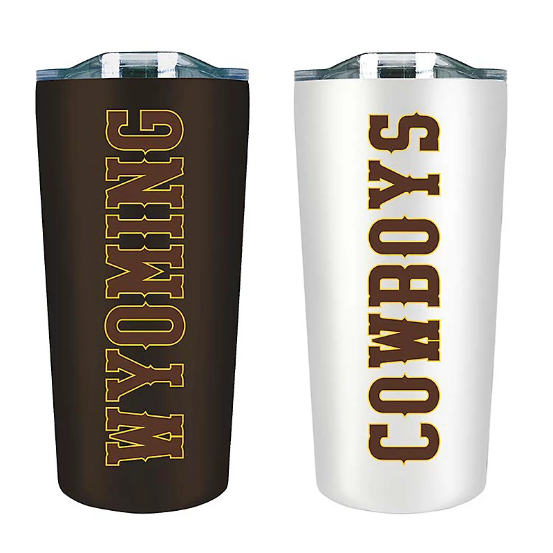 Wyoming Cowboys 18oz. Soft Touch Tumbler Two-Piece Set