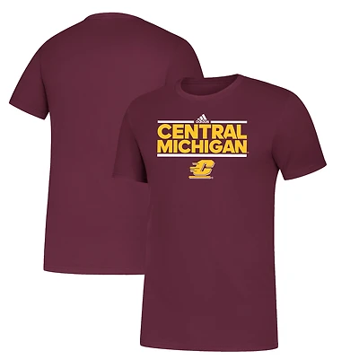 Men's adidas Maroon Central Michigan Chippewas Amplifier T-Shirt