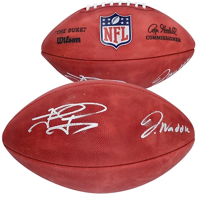 Tua Tagovailoa & Jaylen Waddle Miami Dolphins Autographed Wilson Duke Full Color Pro Football