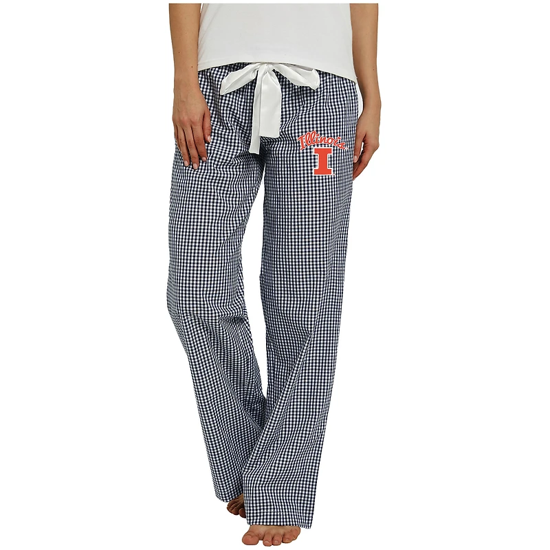 Women's Concepts Sport Navy/White Illinois Fighting Illini Tradition Lightweight Lounge Pants