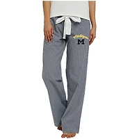 Women's Concepts Sport Navy/White Michigan Wolverines Tradition Lightweight Lounge Pants