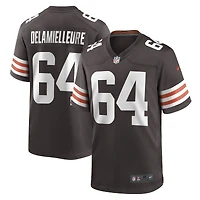 Men's Nike Joe DeLamielleure Brown Cleveland Browns Game Retired Player Jersey