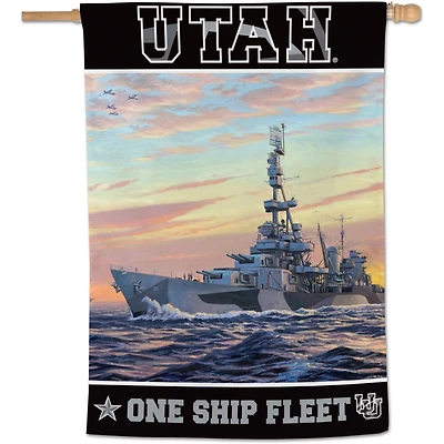 WinCraft Utah Utes 28" x 40" Military Appreciation Single-Sided Vertical Banner