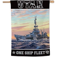 WinCraft Utah Utes 28" x 40" Military Appreciation Single-Sided Vertical Banner
