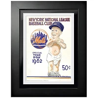New York Mets Vintage 12'' x 16'' Framed Program Cover