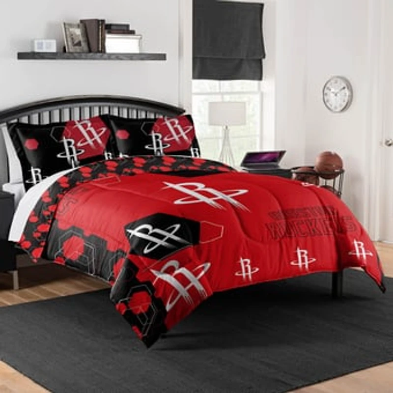 The Northwest Group Houston Rockets Hexagon Full/Queen Comforter & Shams Set