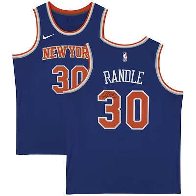 Julius Randle New York Knicks Autographed Nike Blue Swingman Jersey