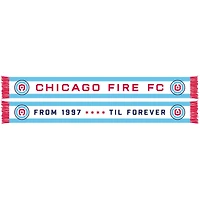 Light Blue Chicago Fire From 1997 Til Forever HD Knit Scarf