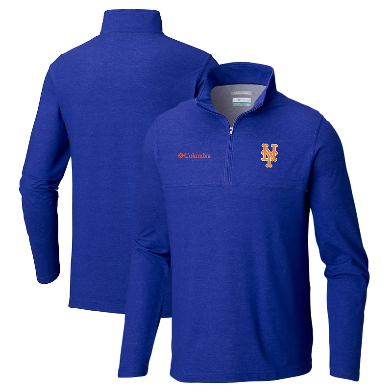 Men's Columbia Royal New York Mets Rugged Ridge Half-Zip Pullover Top