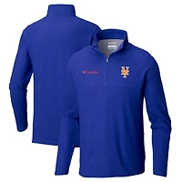 Men's Columbia Royal New York Mets Rugged Ridge Half-Zip Pullover Top
