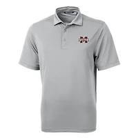 Men's Cutter & Buck Gray Mississippi State Bulldogs Virtue Eco Pique Recycled Polo