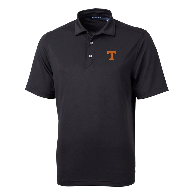 Men's Cutter & Buck Black Tennessee Volunteers Big & Tall Virtue Eco Pique Recycled Polo