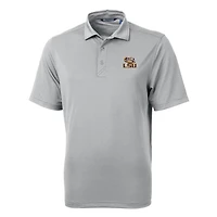 Men's Cutter & Buck Gray LSU Tigers Big & Tall Virtue Eco Pique Recycled Polo
