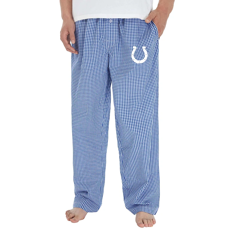 Men's Concepts Sport Royal/White Indianapolis Colts Tradition Woven Pants