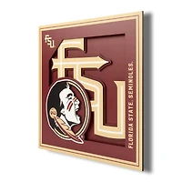 Florida State Seminoles 12'' x 12'' 3D Logo Wall Art