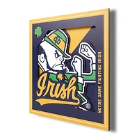 Notre Dame Fighting Irish 12'' x 12'' 3D Logo Wall Art