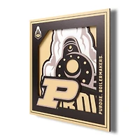 Purdue Boilermakers 12'' x 12'' 3D Logo Wall Art