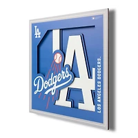 Los Angeles Dodgers 12'' x 12'' 3D Logo Wall Art