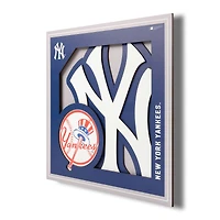 New York Yankees 12'' x 12'' 3D Logo Wall Art