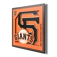 San Francisco Giants 12'' x 12'' 3D Logo Wall Art