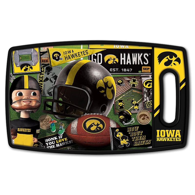 Iowa Hawkeyes Retro Series Cutting Board