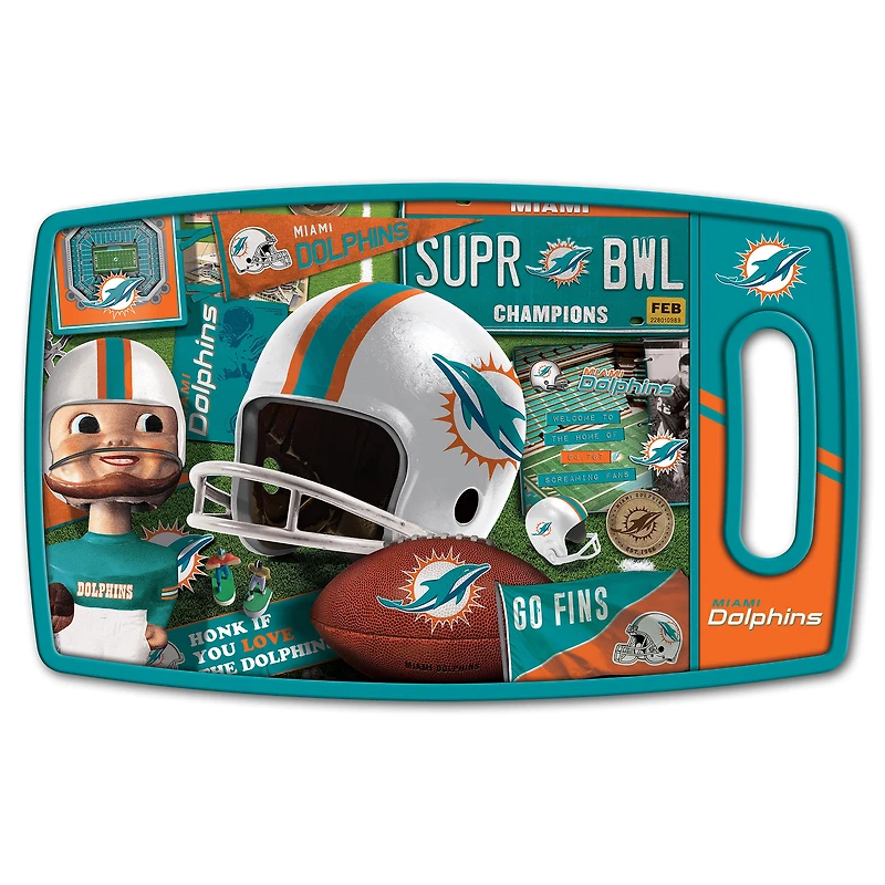 Miami Dolphins Retro Series Cutting Board