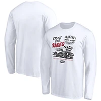 Men's White NASCAR Classic Strictly Stock Long Sleeve T-Shirt