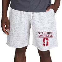Men's Concepts Sport White/Charcoal Stanford Cardinal Alley Fleece Shorts