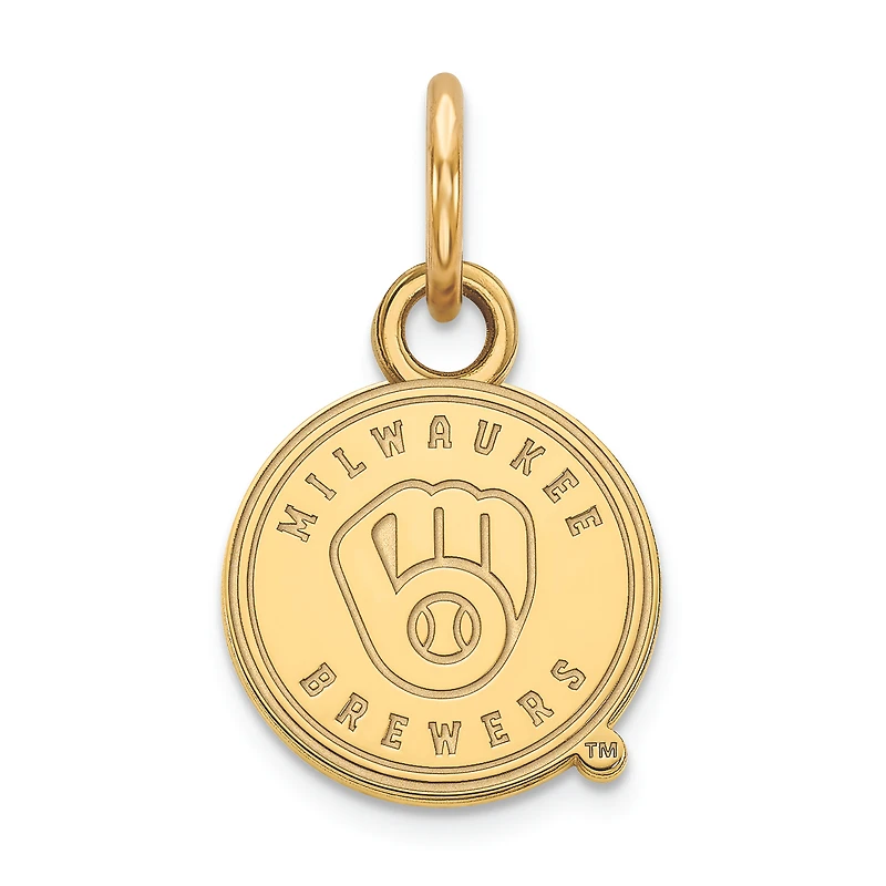 Women's Milwaukee Brewers 10k Yellow Gold Extra Small Pendant