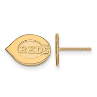 Women's Cincinnati Reds 10k Yellow Gold Extra Small Post Earrings