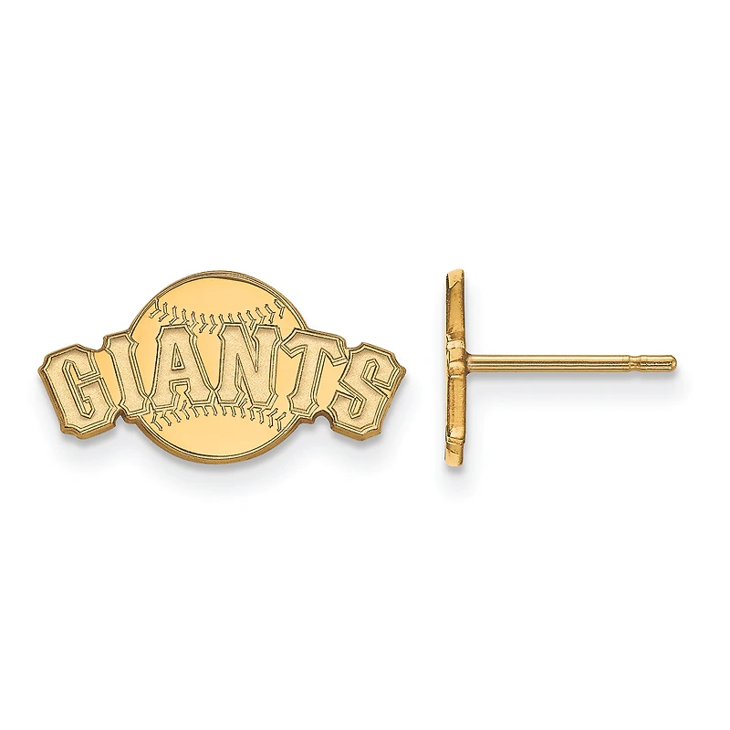 Women's San Francisco Giants 10k Yellow Gold Extra Small Post Earrings