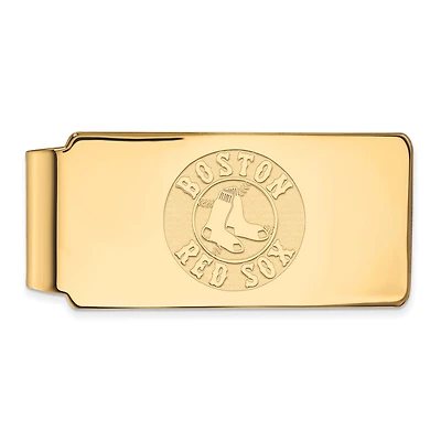 Men's Boston Red Sox 10k Yellow Gold Money Clip