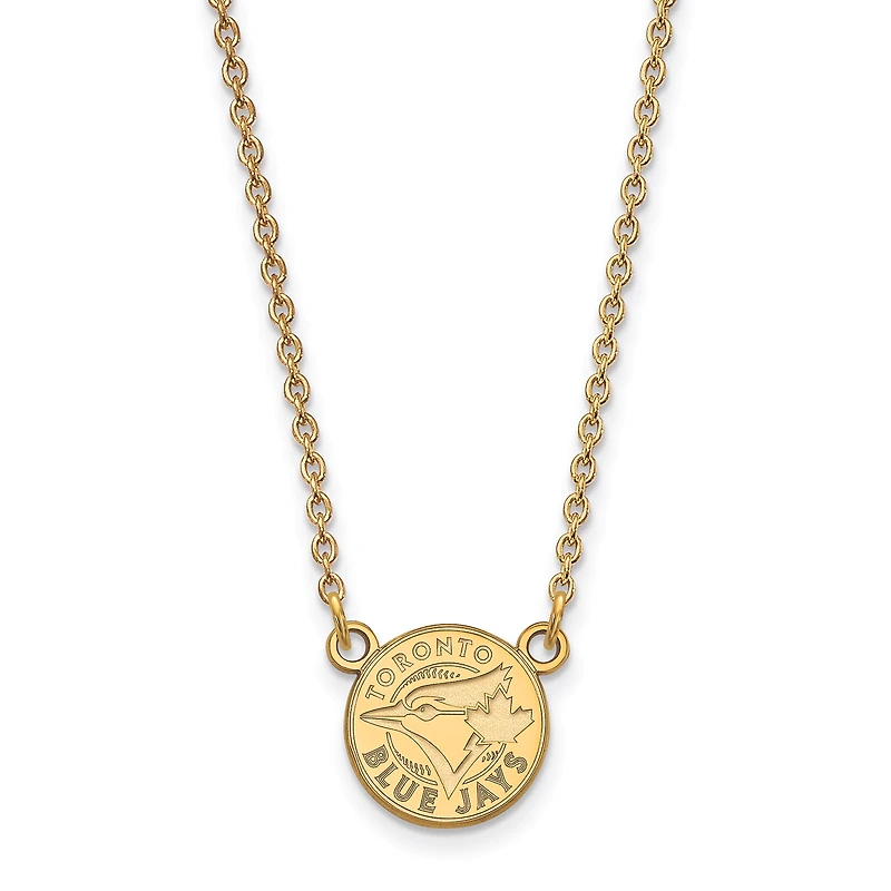 Women's Toronto Blue Jays 18'' 10k Yellow Gold Small Pendant Necklace